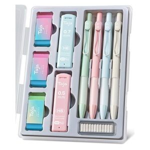 Taja Pastel Mechanical Pencil and Eraser Set NWT